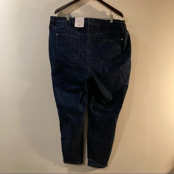 ADDITION ELLE Sz 22 Skinny Leopard Print  High Rise Jeans NWT - Picture 6 of 9